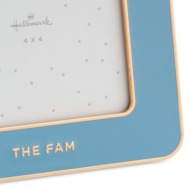 Hallmark The Fam Blue Enamel Picture Frame 4x4