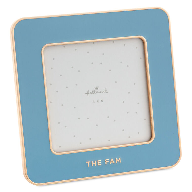 hallmark The Fam Blue Enamel Picture Frame 4x4