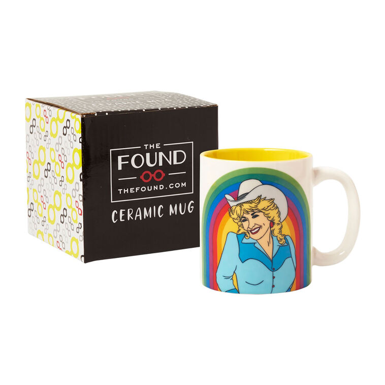 Hallmark The Found Dolly Parton Rainbow Mug 12 Oz