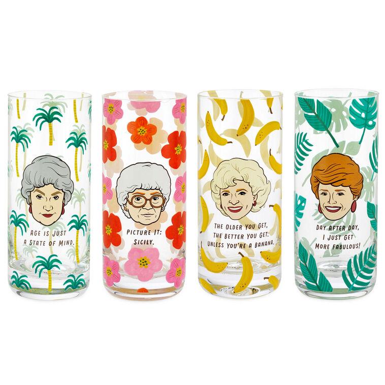 hallmark The Golden Girls Glasses Set of 4