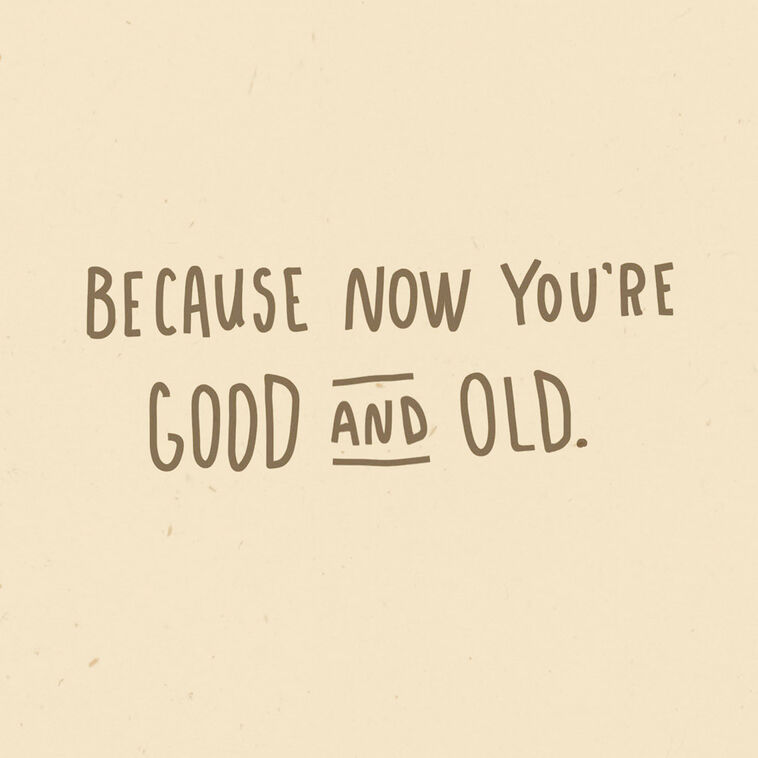 Hallmark The Good Old Days Funny Birthday Card