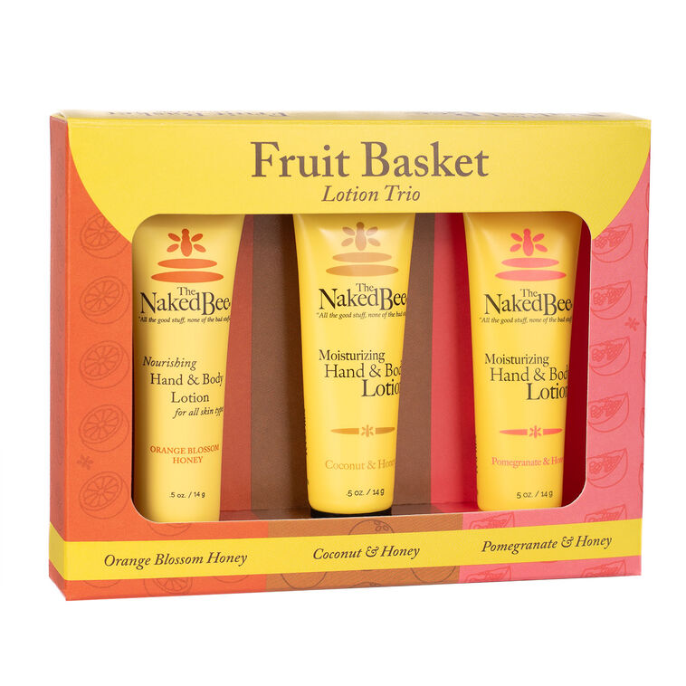 hallmark The Naked Bee Fruit Basket Lotion Trio