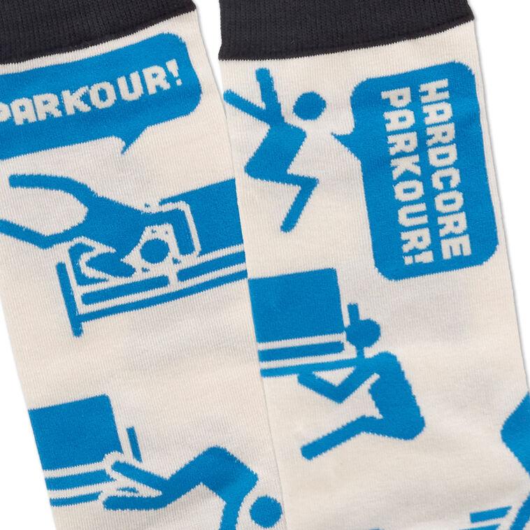 Hallmark The Office Parkour Novelty Crew Socks