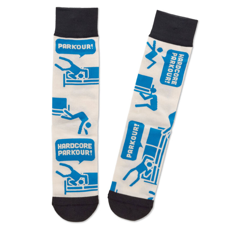 hallmark The Office Parkour Novelty Crew Socks