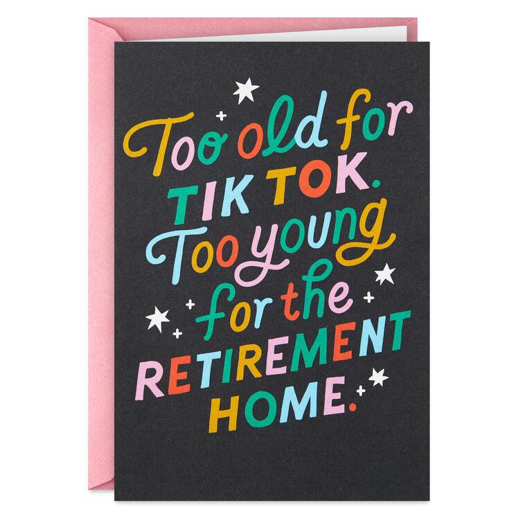 hallmark The Perfect Age Funny Birthday Card