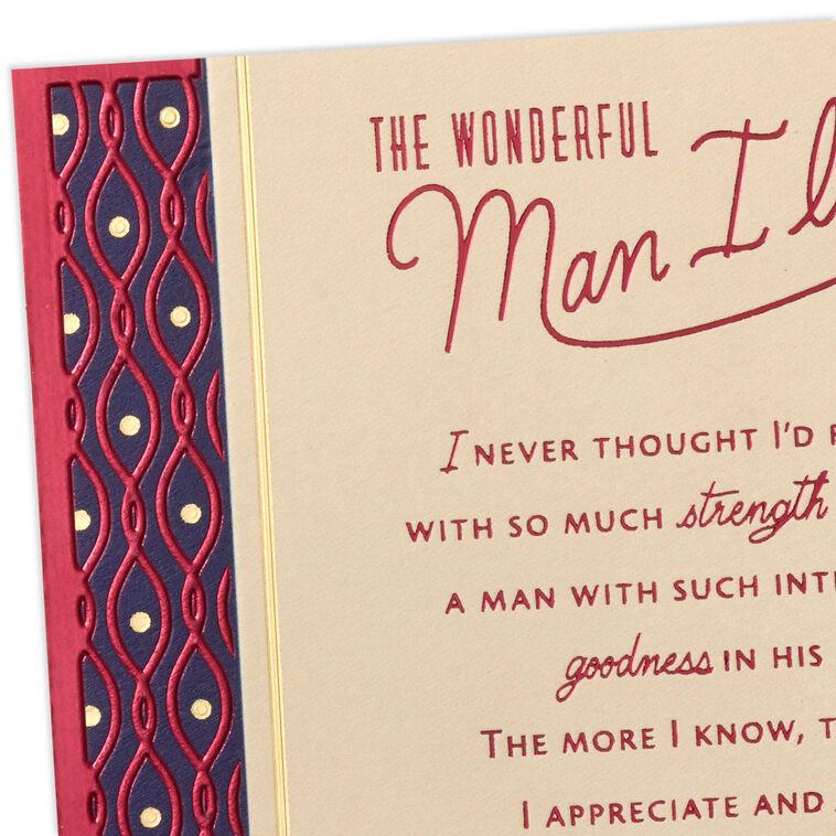 Hallmark The Wonderful Man I Love Birthday Card