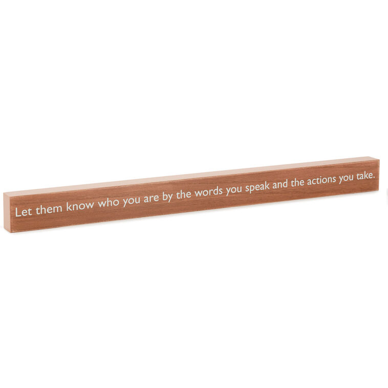 hallmark The Words You Speak Quote Sign 23.5x2