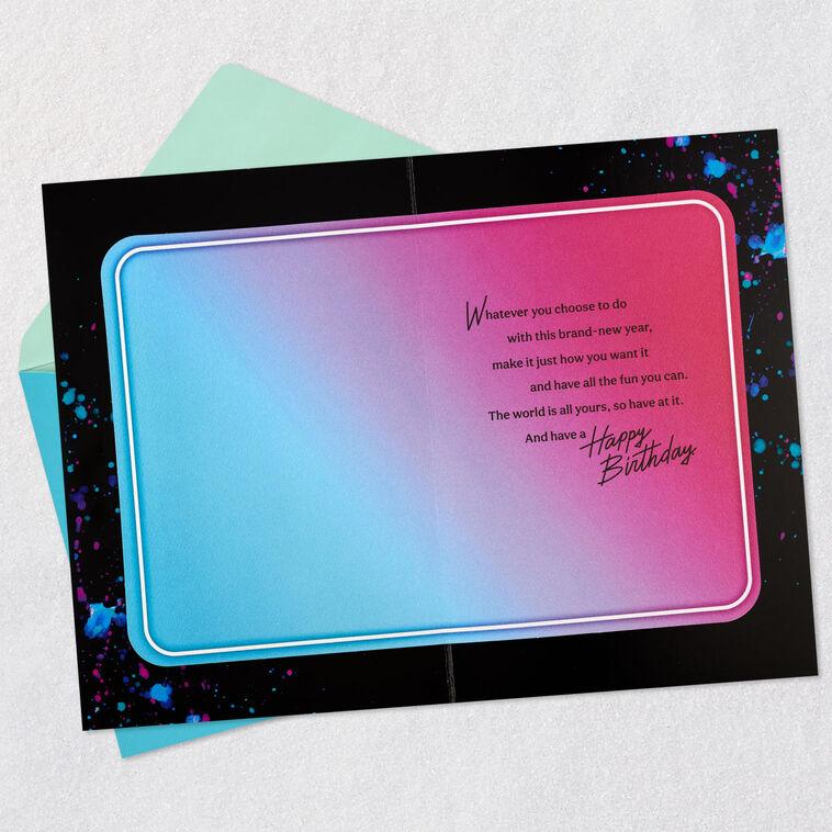 Hallmark The World Is All Yours 18th Birthday Card