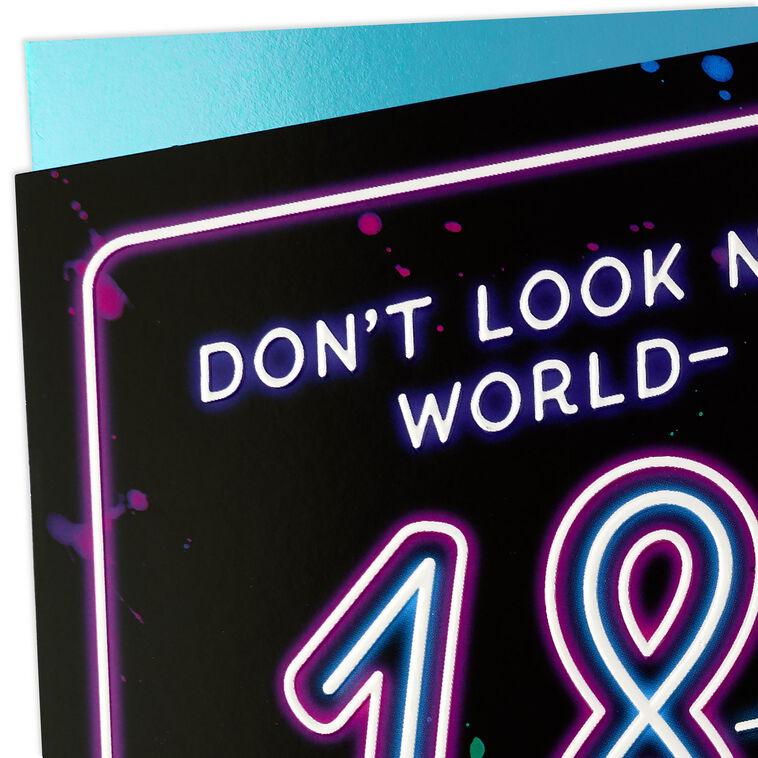 Hallmark The World Is All Yours 18th Birthday Card