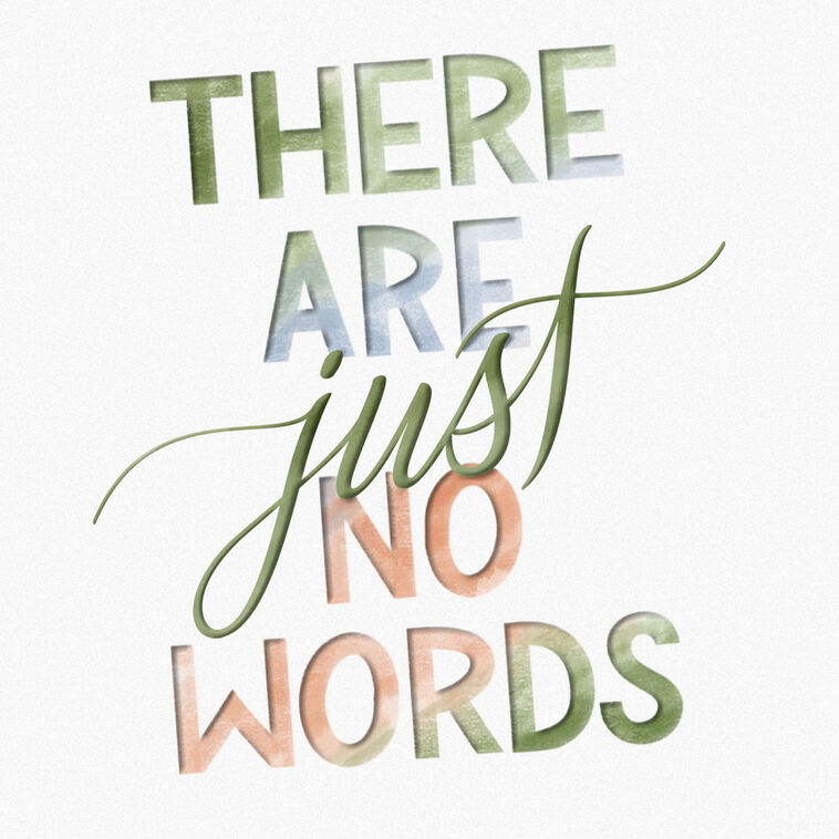 Hallmark There Are No Words Sympathy Card