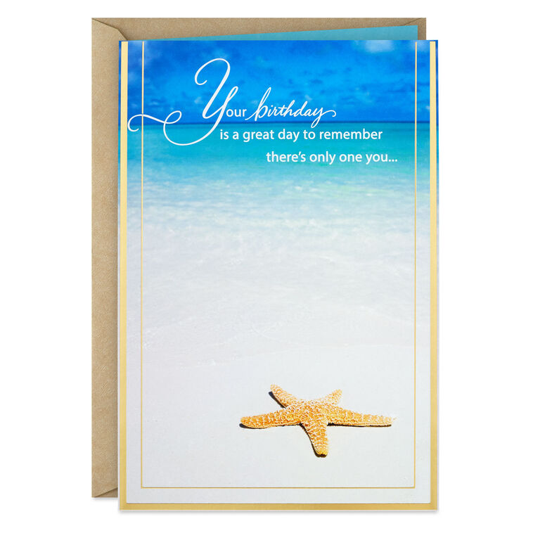 hallmark There's Only One You Birthday Card
