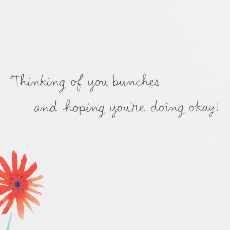 Hallmark Thinking Of You Bunches Get Well Card