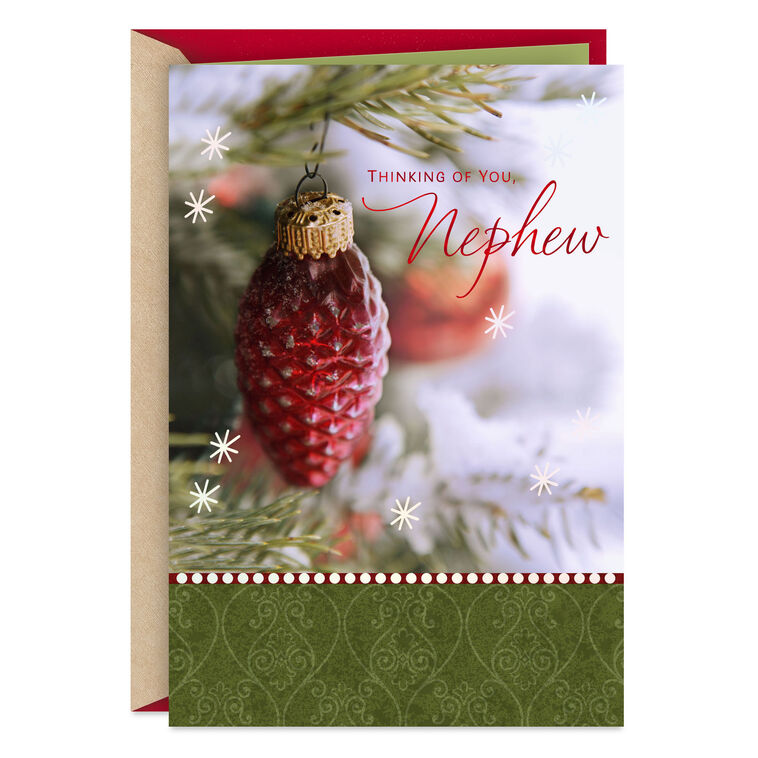 hallmark Thinking of You Christmas Card for Nephew