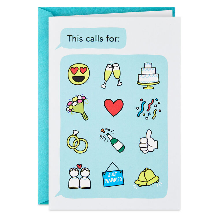 hallmark This Calls for Congrats Wedding Card