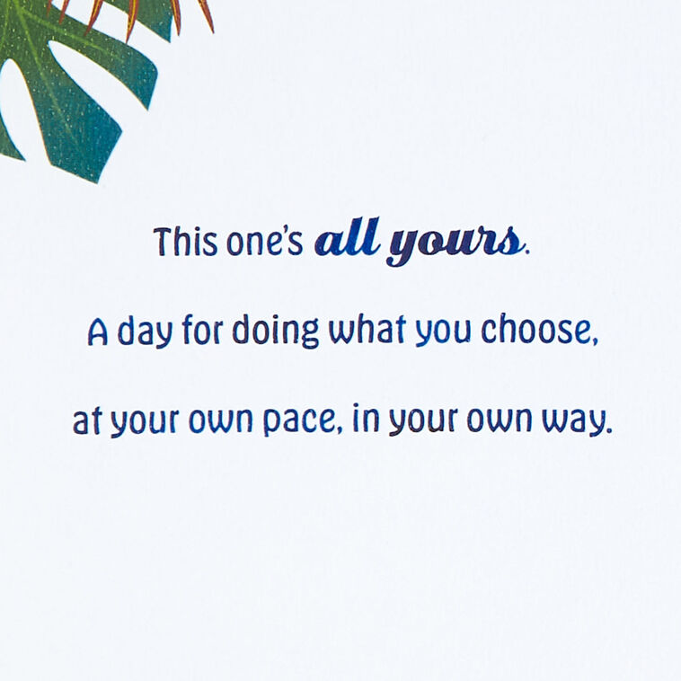 Hallmark This Day Is All Yours Birthday Card