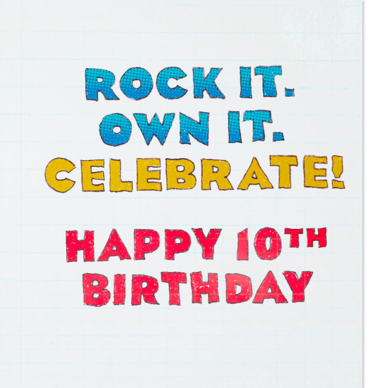 Hallmark This Is Epic 10th Birthday Card