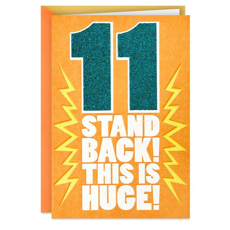 hallmark This is Huge 11th Birthday Card