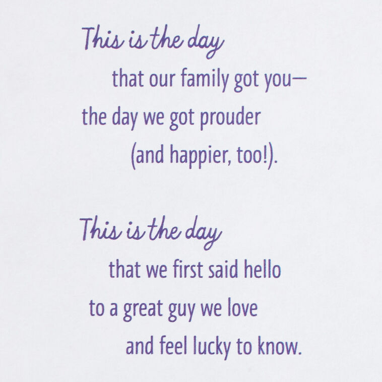 Hallmark This Is The Day Birthday Card For Son