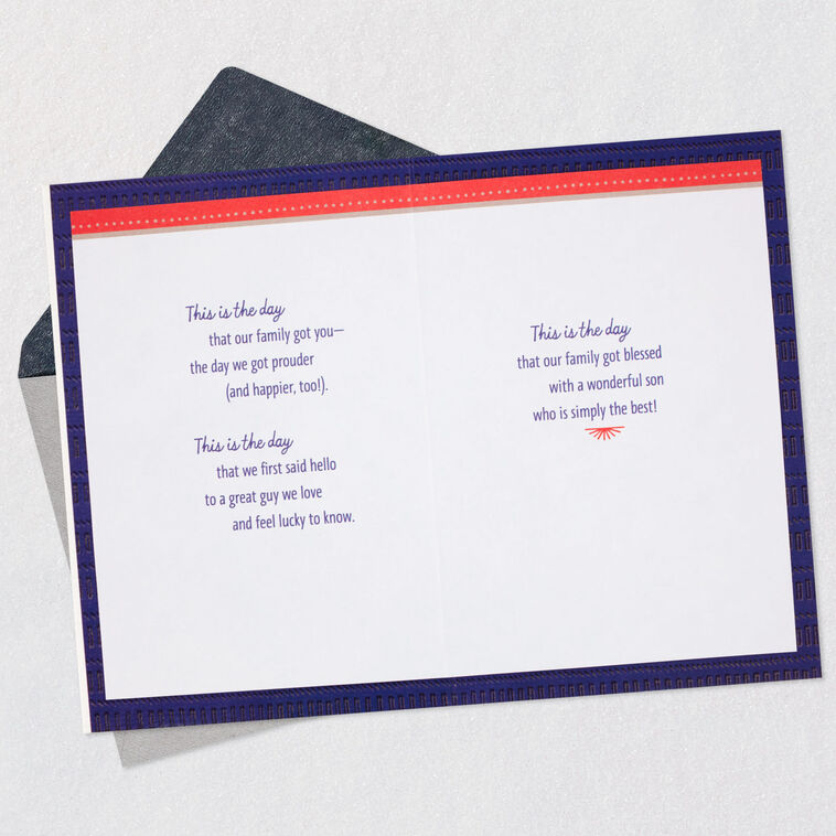 Hallmark This Is The Day Birthday Card For Son