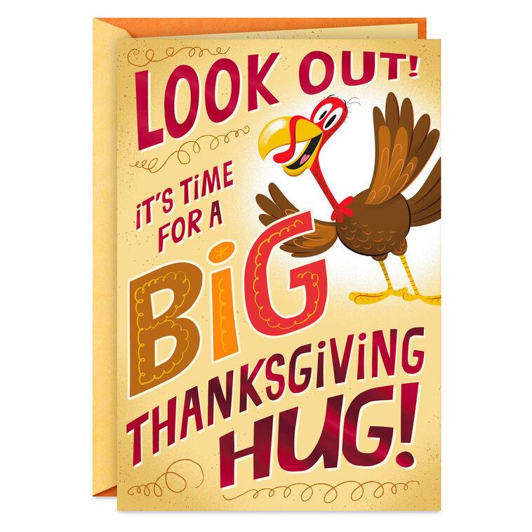 hallmark Time for a Big Hug Thanksgiving Card