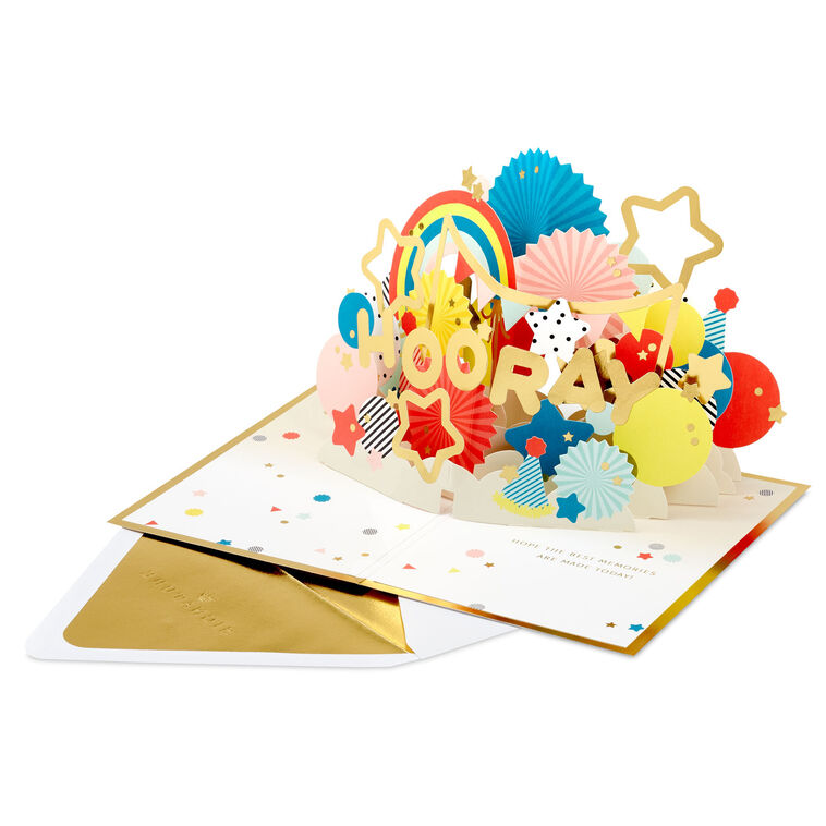 Hallmark Time To Celebrate 3D Pop-Up Card