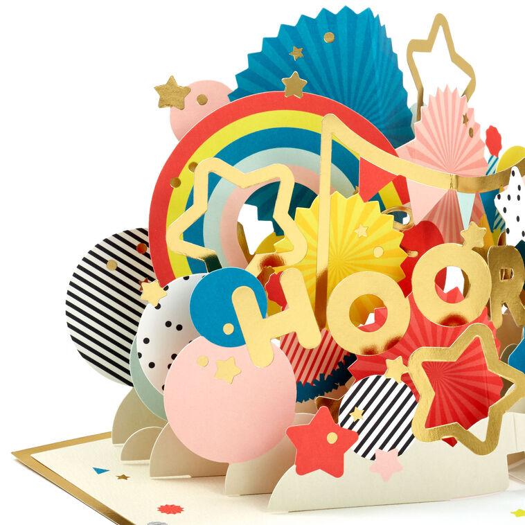 Hallmark Time To Celebrate 3D Pop-Up Card
