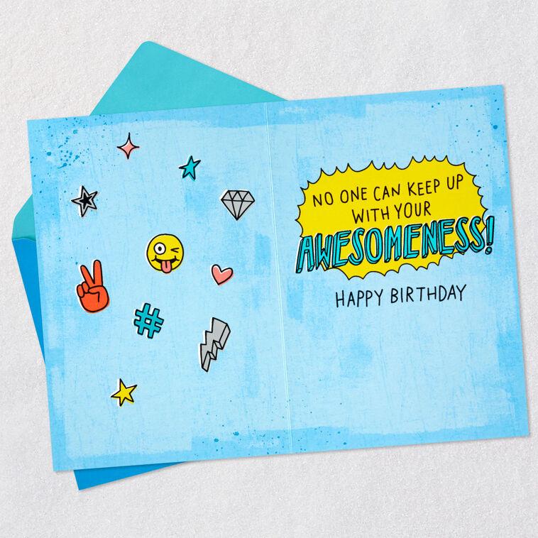 Hallmark Toadally Cool Skateboard Birthday Card
