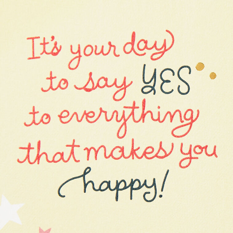 Hallmark Today Is All About You Birthday Card