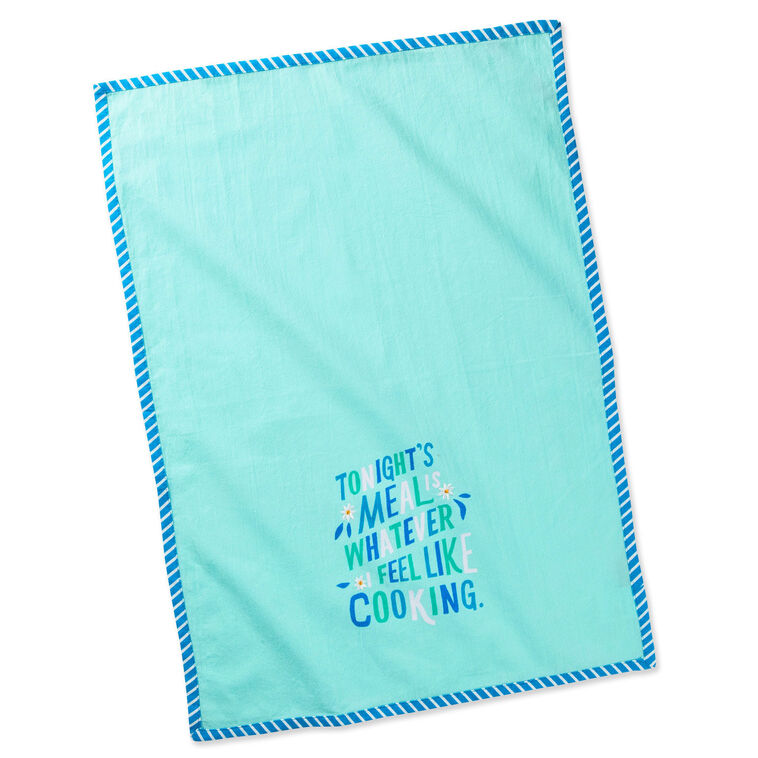 Hallmark Tonight's Meal Tea Towel 18x26