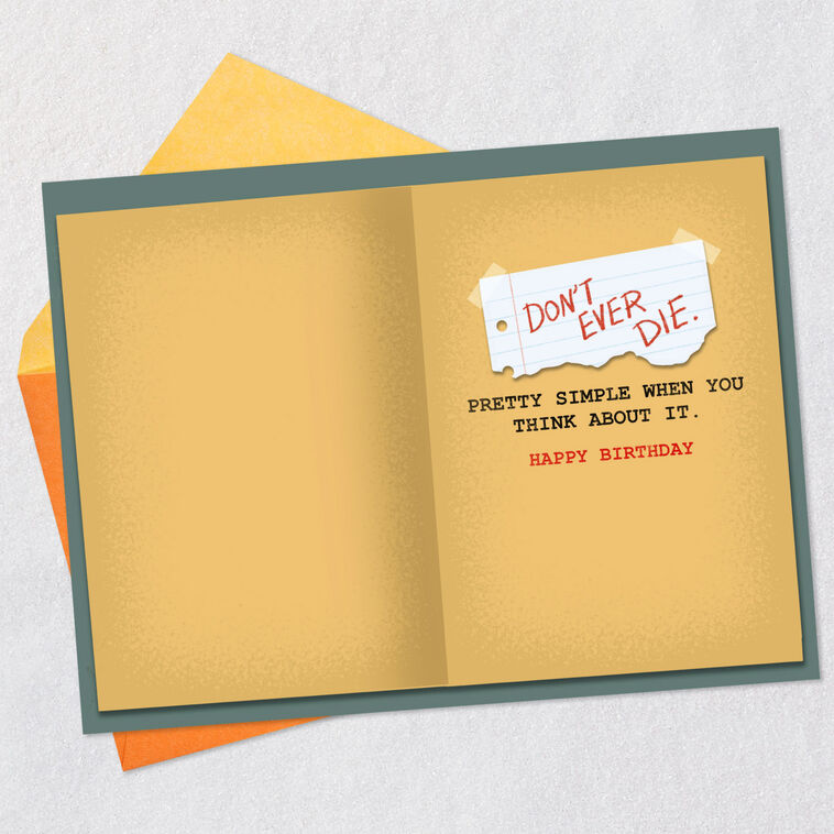 Hallmark Top Secret Folder Funny Birthday Card