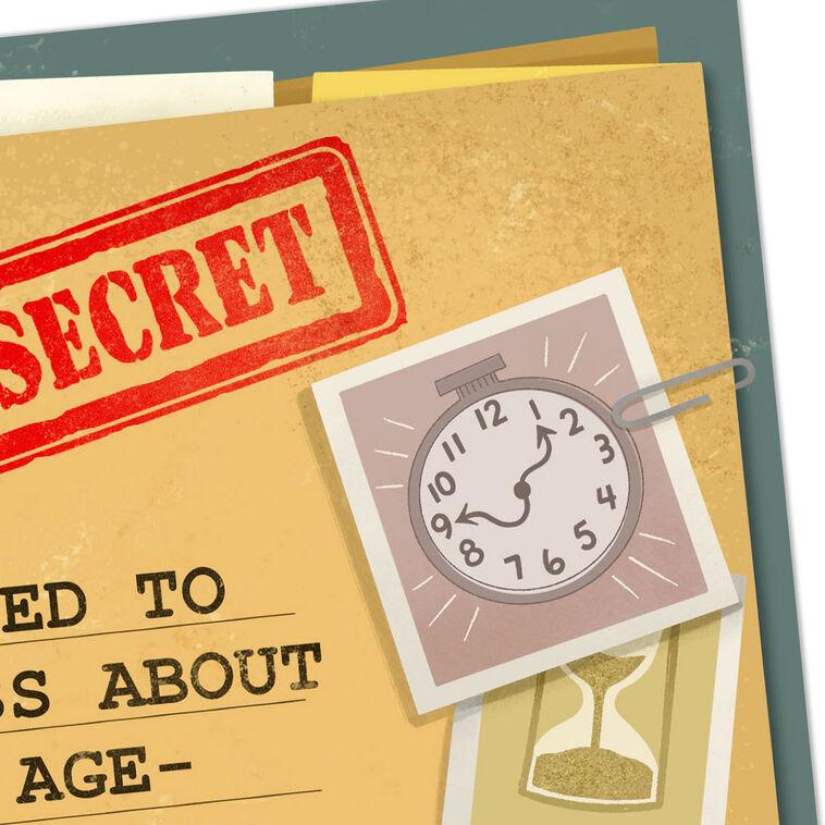 Hallmark Top Secret Folder Funny Birthday Card
