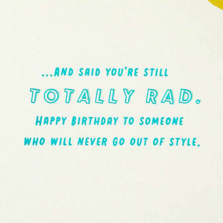 Hallmark Totally Rad 40th Birthday Card