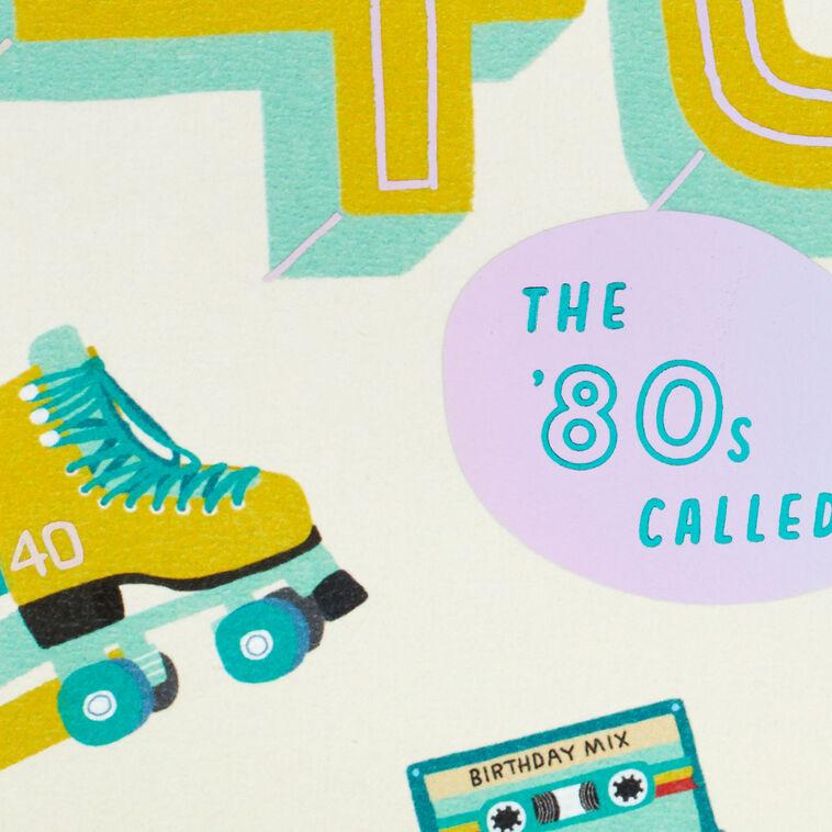 Hallmark Totally Rad 40th Birthday Card