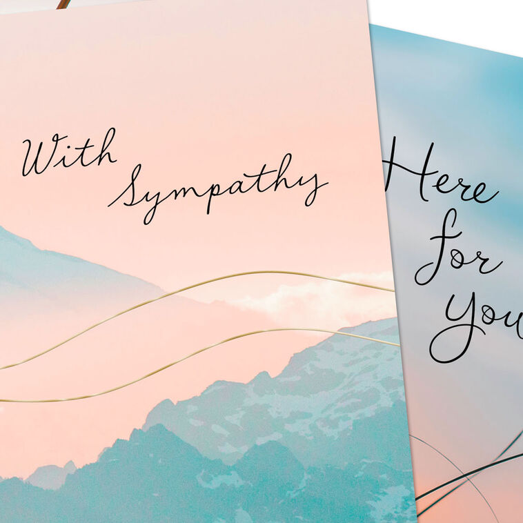 Hallmark Tranquil Nature Sympathy Cards Pack Of 10