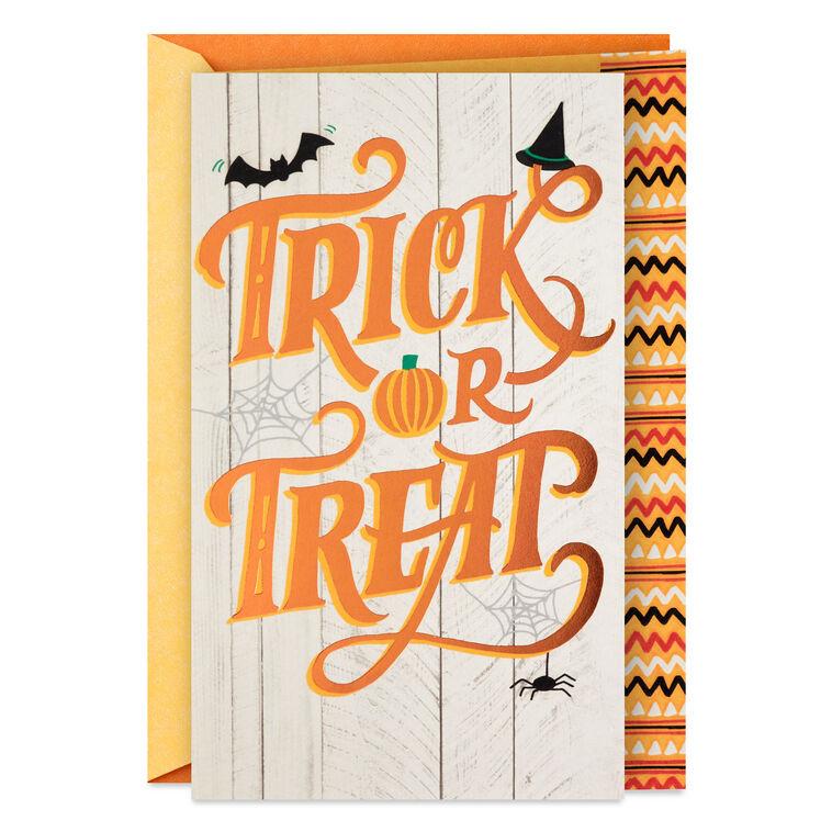 hallmark Trick or Treat Halloween Card