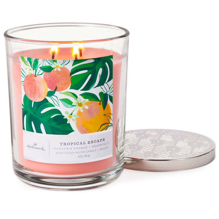 Hallmark Tropical Escape 3-Wick Jar Candle 16 Oz
