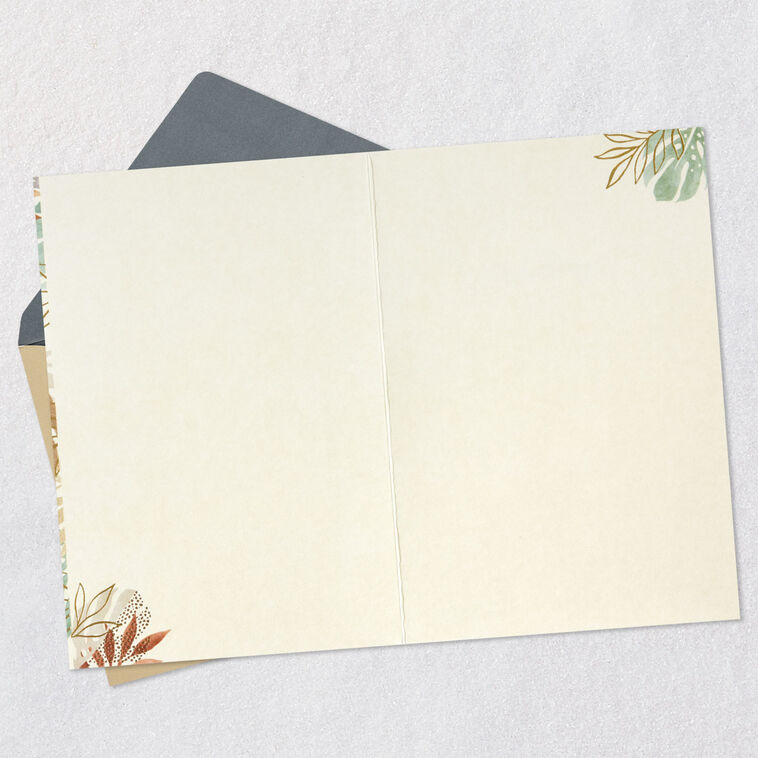 Hallmark Tropical Leaves Blank Card