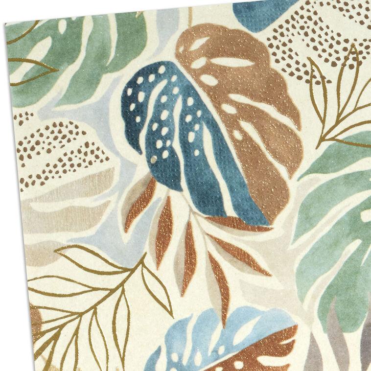 Hallmark Tropical Leaves Blank Card