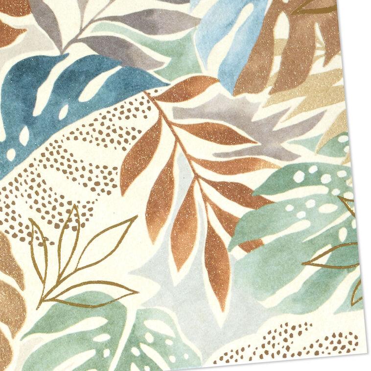 Hallmark Tropical Leaves Blank Card