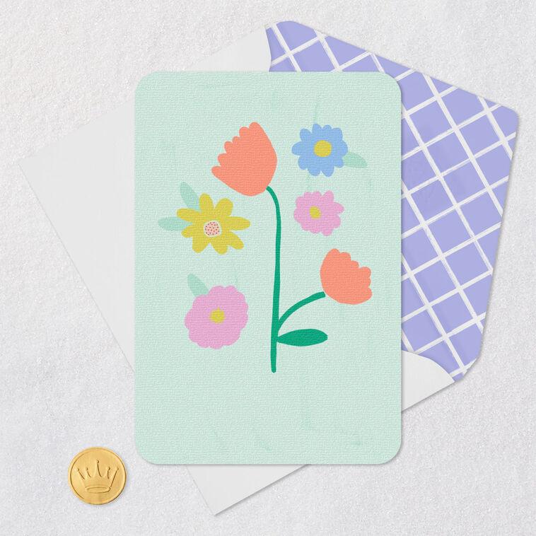 Hallmark Tulips And Spring Flowers Blank Card