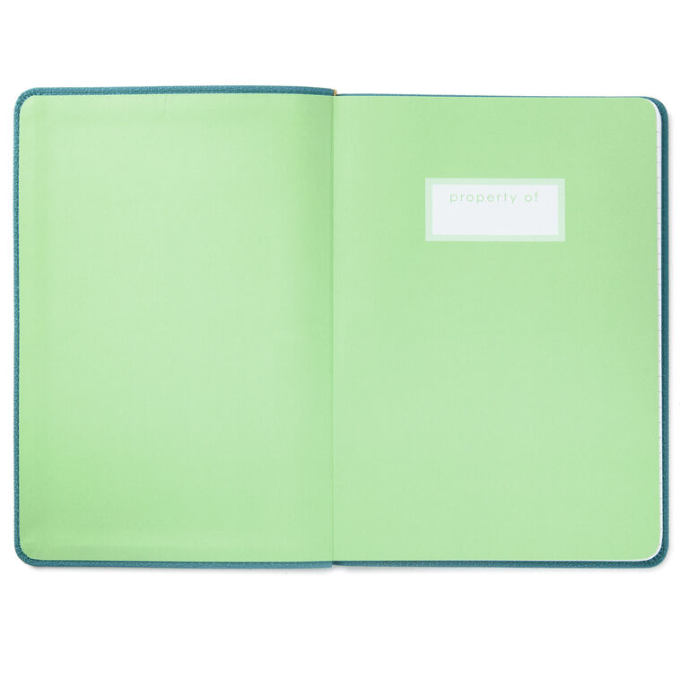 Hallmark Turquoise Faux Leather Notebook With Pen