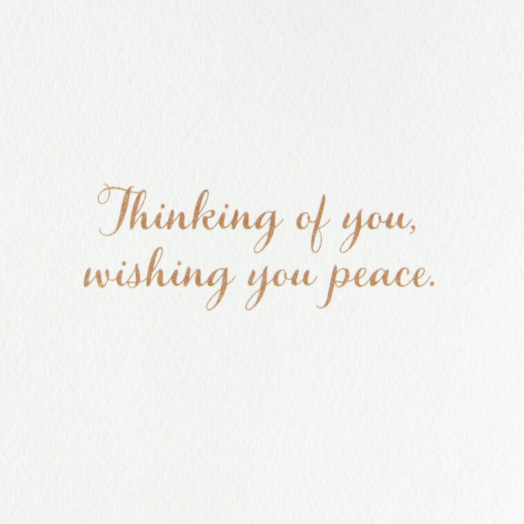 Hallmark UNICEF Blue Heron Peace Sympathy Card