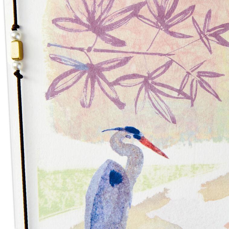 Hallmark UNICEF Blue Heron Peace Sympathy Card