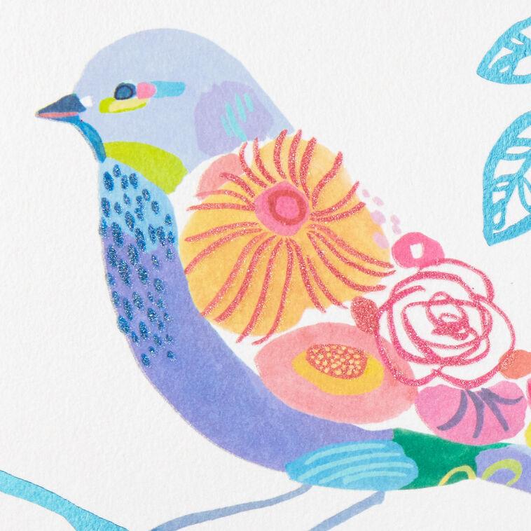 Hallmark UNICEF Floral Bird Friendship Card