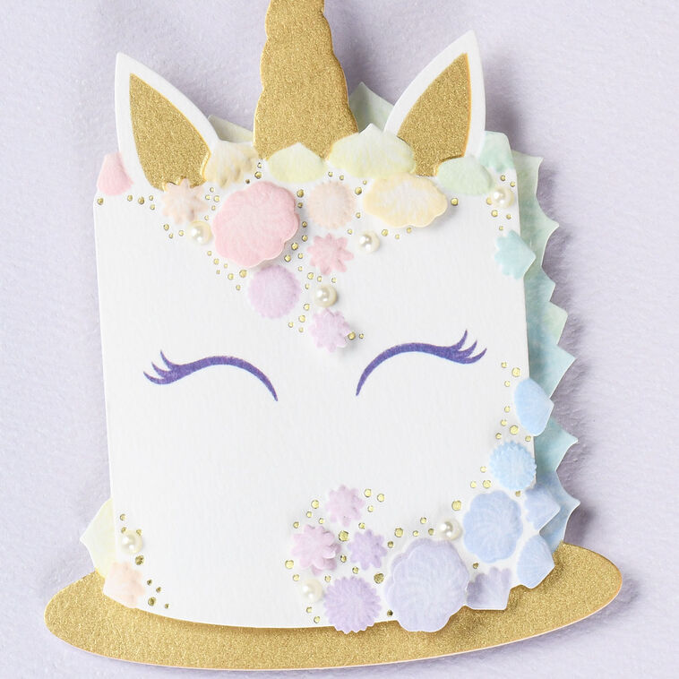 Hallmark Unicorn Cake One Of A Kind Birthday Card