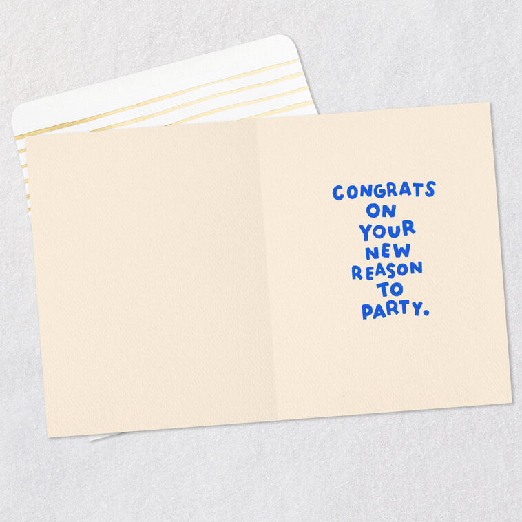 Hallmark Up All Night Funny New Baby Card