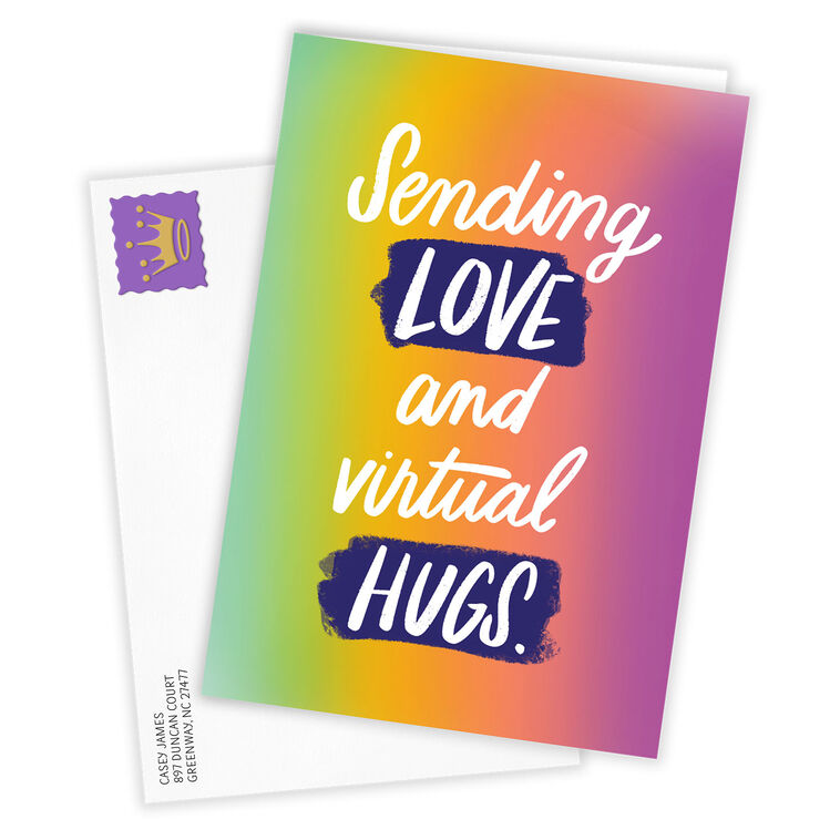 Hallmark Virtual Hugs Custom Card