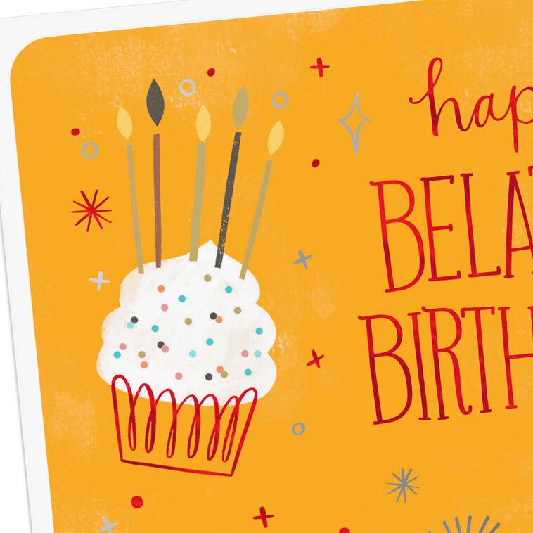 Hallmark Warmest Wishes Belated Birthday Card