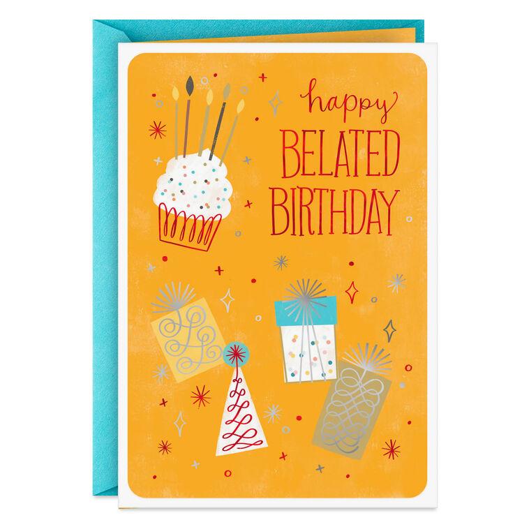 hallmark Warmest Wishes Belated Birthday Card