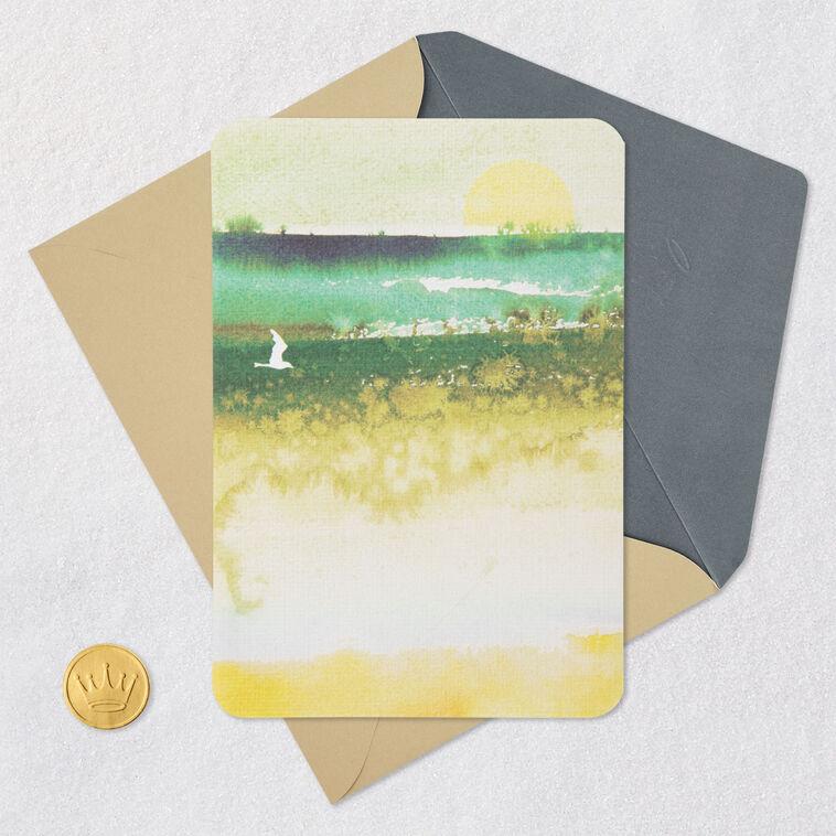 Hallmark Watercolor Landscape Blank Card